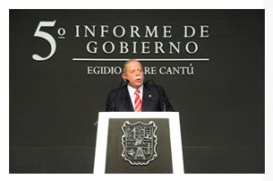 El próximo 21 de septiembre del presente año, el gobernador Egidio Torre Cantú, rendirá su último informe de gobierno ante los tamaulipecos