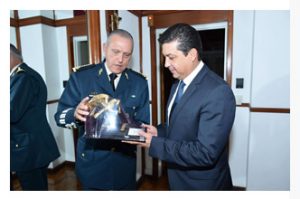 Acuerdan Gobernador y Secretario de Defensa Nacional trabajar por la paz en Tamaulipas